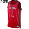 NBA Børn Trøje New Orleans Pelicans Zion Williamson 2023-24 Jordan Statement Edition Rød Swingman